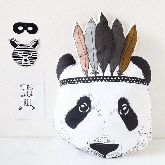 Room Decor - Decorative Indian Panda Pillow