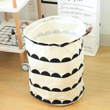 Room Decor - Linen Storage Bag with Handles - Semicircles