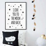 "I Love You To The Moon And Back" Print