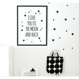 "I Love You To The Moon And Back" Print