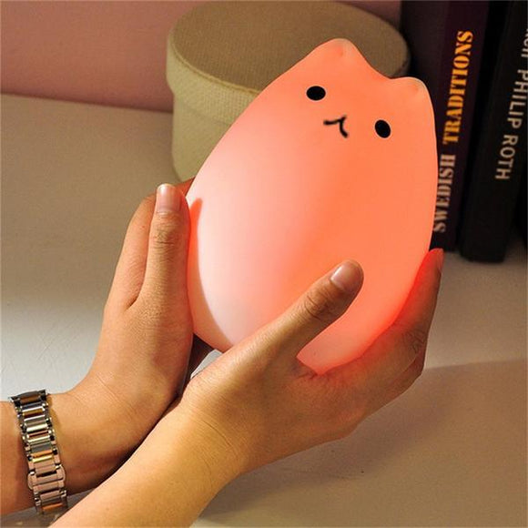 Room Decor - Kitten Color Changing Silicone Light