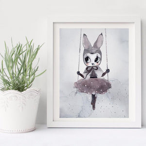 Room Decor - "Rabbit Art" Print