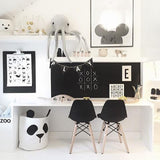 Cute Panda Canvas Storage Bag