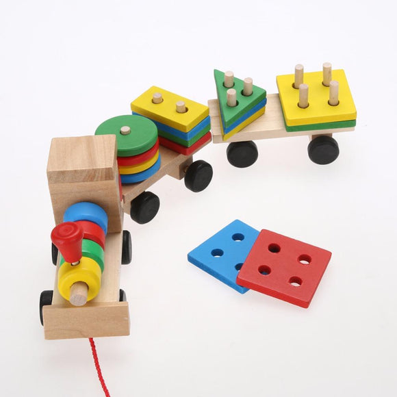 Toys - Wooden Stacking Train