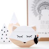 Room Decor - White Fox Shelf Decor