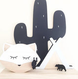 White Fox Shelf Decor