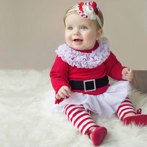 Seasonal Items - Santa Claus Costume for Baby Girls