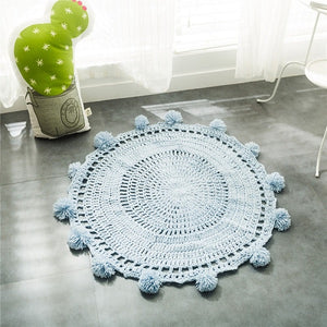 Crochet Knitted Round Carpet