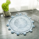 Crochet Knitted Round Carpet