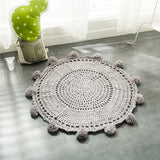 Crochet Knitted Round Carpet