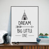 Room Decor - "Dream Big Little One" Print