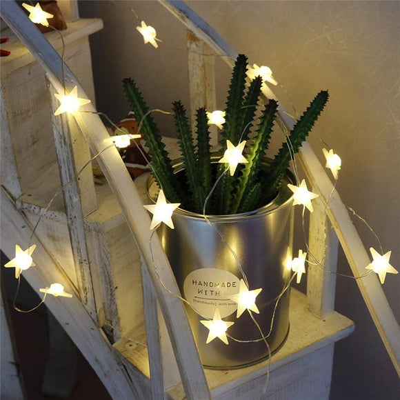 Room Decor - Star Shaped LED Fairy Lights