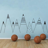 Patterned Mountains Wall Decal