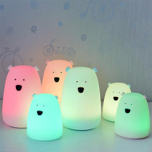 Room Decor - Bear Color Changing Silicone Light