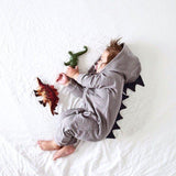 Dinosaur Baby Romper with Long Sleeves