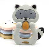 Silicone Raccoon Teether